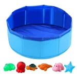 Foldable Dog Bath Swimming Pool Cat Toy with Fish Water 6 | PricZone