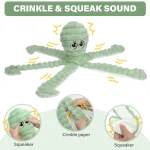 Octopus Design Pet Grinding Teeth Squeaky Plush Toy 3 | PricZone Octopus Design Pet Grinding Teeth Squeaky Plush Toy 3 | PricZone