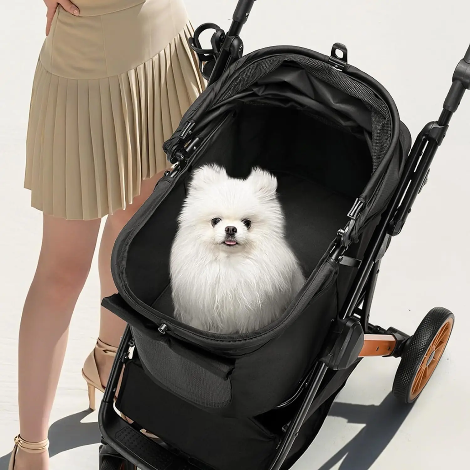 Foldable Dog Stroller for Medium Small Dogs Cats Up To 55 2 | PricZone Foldable Dog Stroller for Medium Small Dogs Cats Up To 55 2 | PricZone