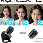 4K 12Mp USB Webcam with 120Fps High Speed and 3X Manual 3 | PricZone