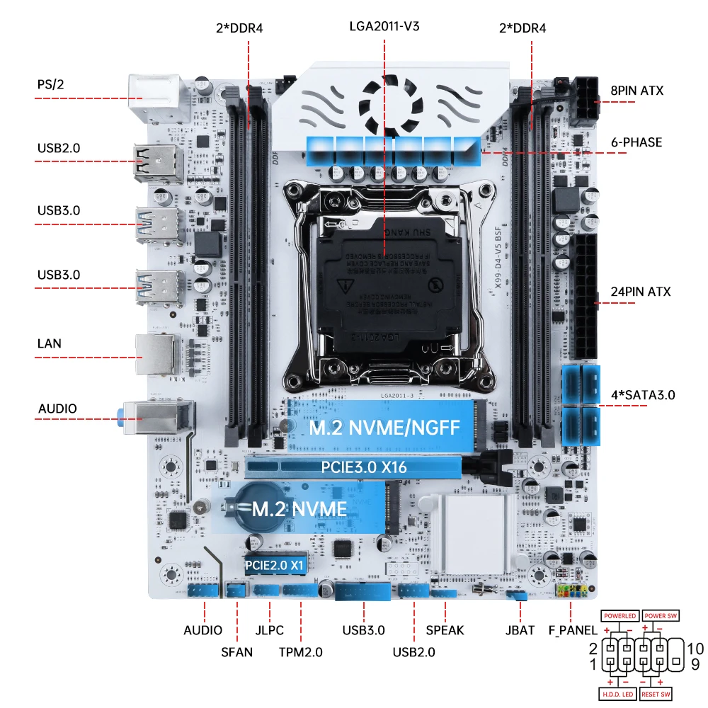 Soyo X99 Gaming Motherboard C612 Chipset Tpm20 Pin 3 | PricZone Soyo X99 Gaming Motherboard C612 Chipset Tpm20 Pin 3 | PricZone
