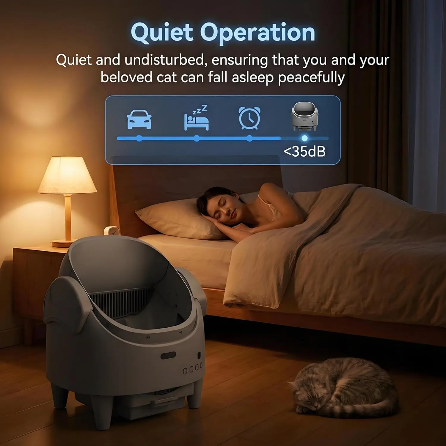 Smart Open Automatic Cat Litter Box 8L SelfCleaning WiFi 6 | PricZone Smart Open Automatic Cat Litter Box 8L Self Cleaning WiFi 6 | PricZone