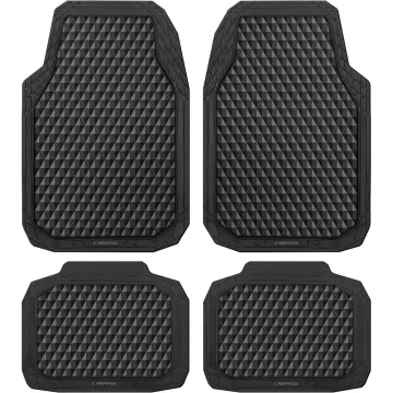 All-Weather Rubber Car Floor Mats Set Durable Anti-Slip 3D 1