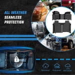 Nilight Tpe Floor Mats for Chevy Silverado GMC Sierra 1500 5 | PricZone
