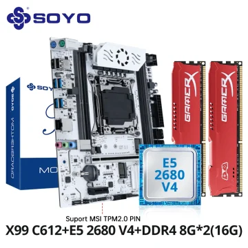 Soyo X99 Gaming Motherboard C612 Chipset Tpm2.0 Pin 1