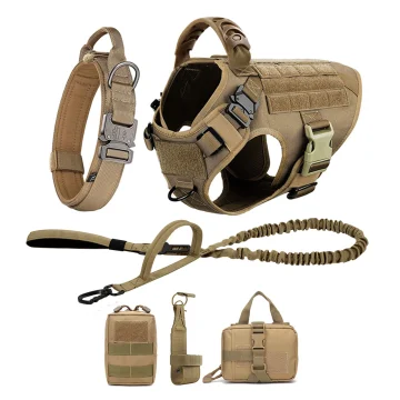 Large Dog Harness and Leash Set Pet German Shepherd 1