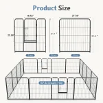 Jhk 16 Panels Dog Playpen Pet Fence Metal 24 Inch To 32 2 | PricZone Jhk 16 Panels Dog Playpen Pet Fence Metal 24 Inch To 32 2 | PricZone