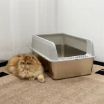 Stainless Steel Cat Litter Box Semi Open High Sided Pan 2 | PricZone