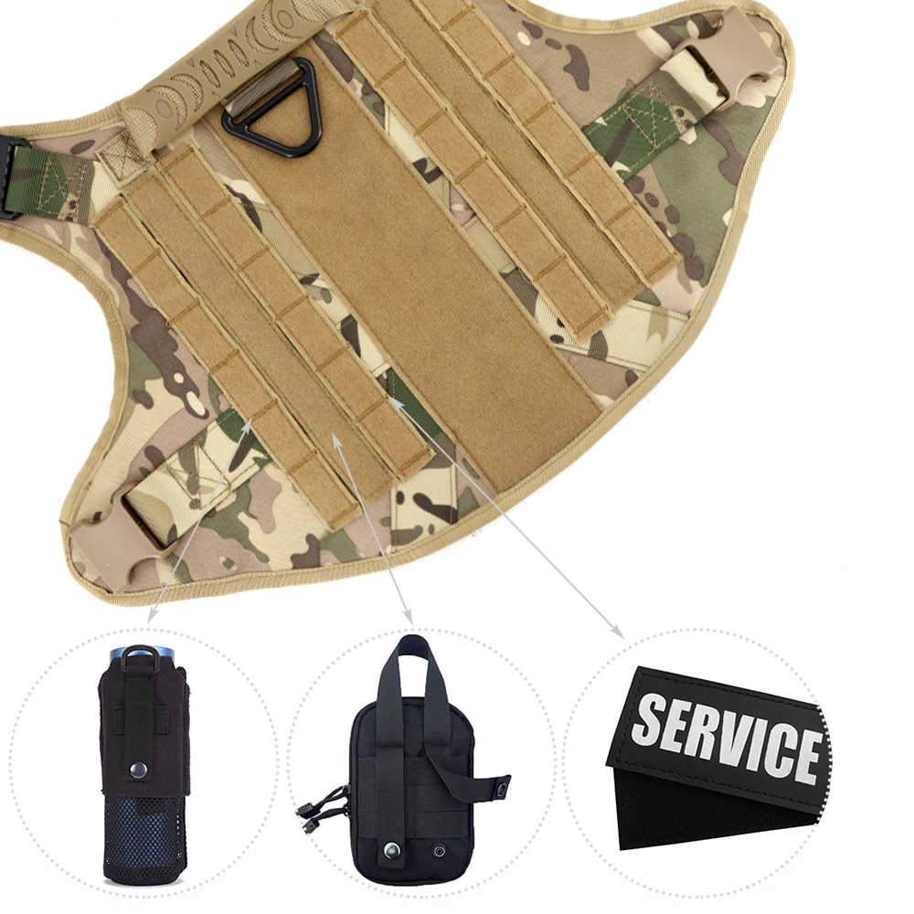 Tactical Dog Harness Leash Set for Large Dogs Military 5 | PricZone Tactical Dog Harness Leash Set for Large Dogs Military 5 | PricZone
