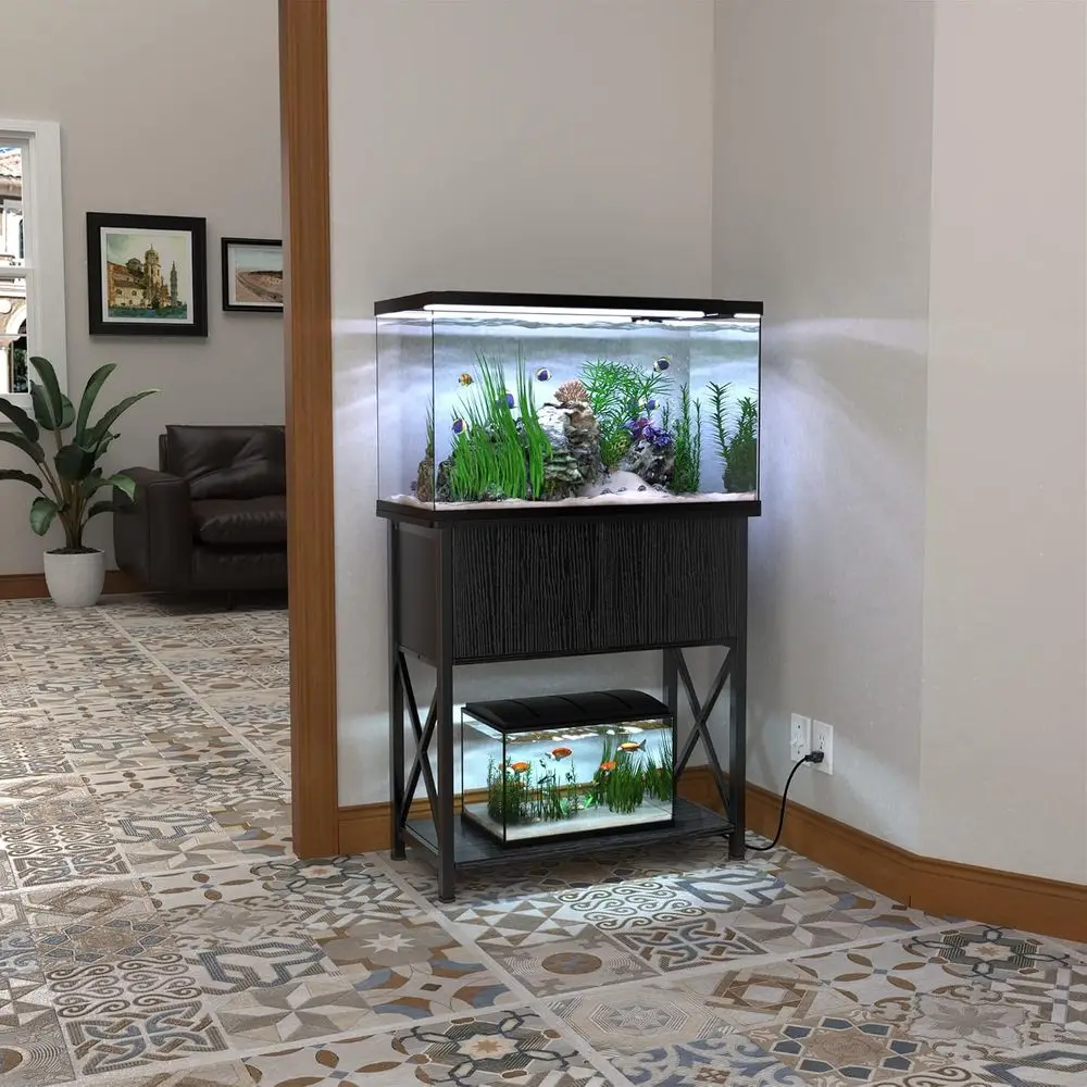 29 Gallon Metal Aquarium Stand with Cabinet Storage Or 20 4 | PricZone 29 Gallon Metal Aquarium Stand with Cabinet Storage Or 20 4 | PricZone
