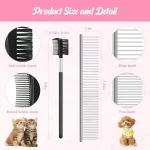 Pet Grooming Comb 6Pack Stainless Steel Flea for Dogs Cats 4 | PricZone Pet Grooming Comb 6 Pack Stainless Steel Flea for Dogs Cats 4 | PricZone