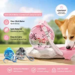 2 In 1 Dog Water Bottle with Lanyard Hook Foldable Silicone 3 | PricZone