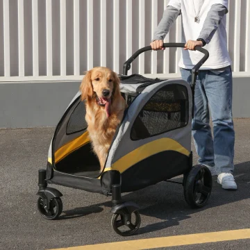 Dog Stroller Ultra-Large 4-Wheel Pet Jogger Wagon 2