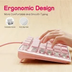 Ice Blue Backlit Gaming Keyboard with Pudding Keycaps Metal 6 | PricZone