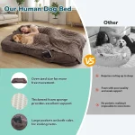 Human Dog Bed Washable Large Size Non Slip Bottom 3 | PricZone