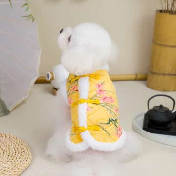 Chinese Style Pet Dog Warm Vest Winter Jacket 2