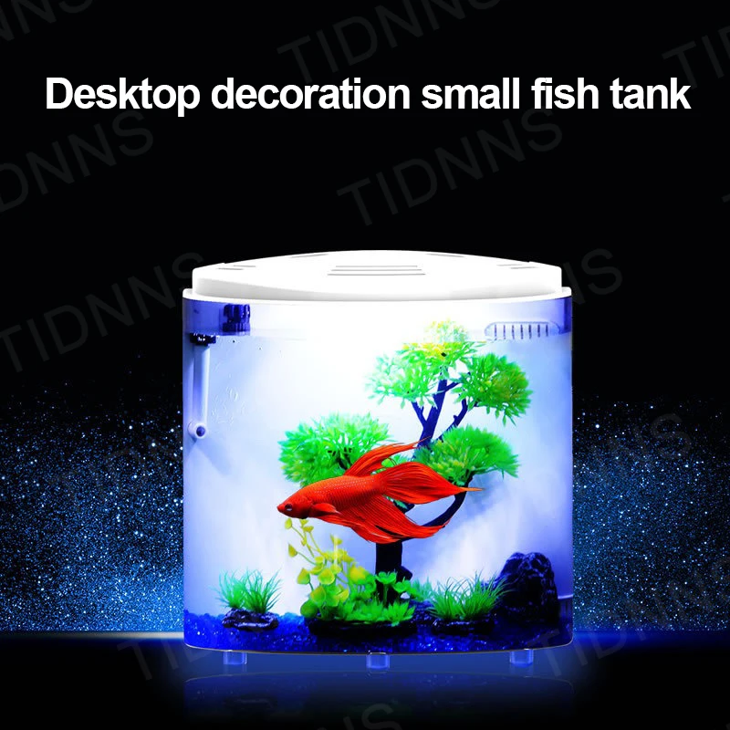 Desktop Small Fish Tank Living Room Household Lazy Acrylic 9