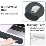 Ergonomic Wrist Rest Support for Mouse and Keyboard Curved 4 | PricZone