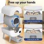 Fumoi Smart Self Cleaning Cat Litter Box Large Capacity 3 | PricZone
