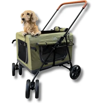 Pet Stroller Oldable Travel Crate for Small and Medium Dog 1
