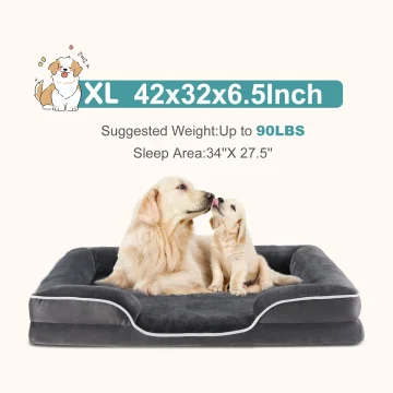 Mcq 42X32 Inch Memory Foam Dog Bed Xl Machine Washable 2