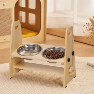 Height-Adjustable Elevated Dog Bowls Tall Raised Feeder 2