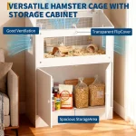 Large Acrylic Small Animal Cage with Storage Cabinet for Pets 4 | PricZone