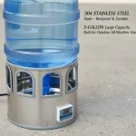 Stainless Steel Heated Chicken Waterer 5 Gal 80W Auto 3 | PricZone