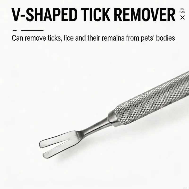 Stainless Steel Tick Remover Tool Pet Fleas Comb 11