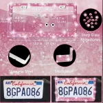 Artificial Diamond Car Steering Wheel Decoration Set Pink 6 | PricZone Artificial Diamond Car Steering Wheel Decoration Set Pink 6 | PricZone