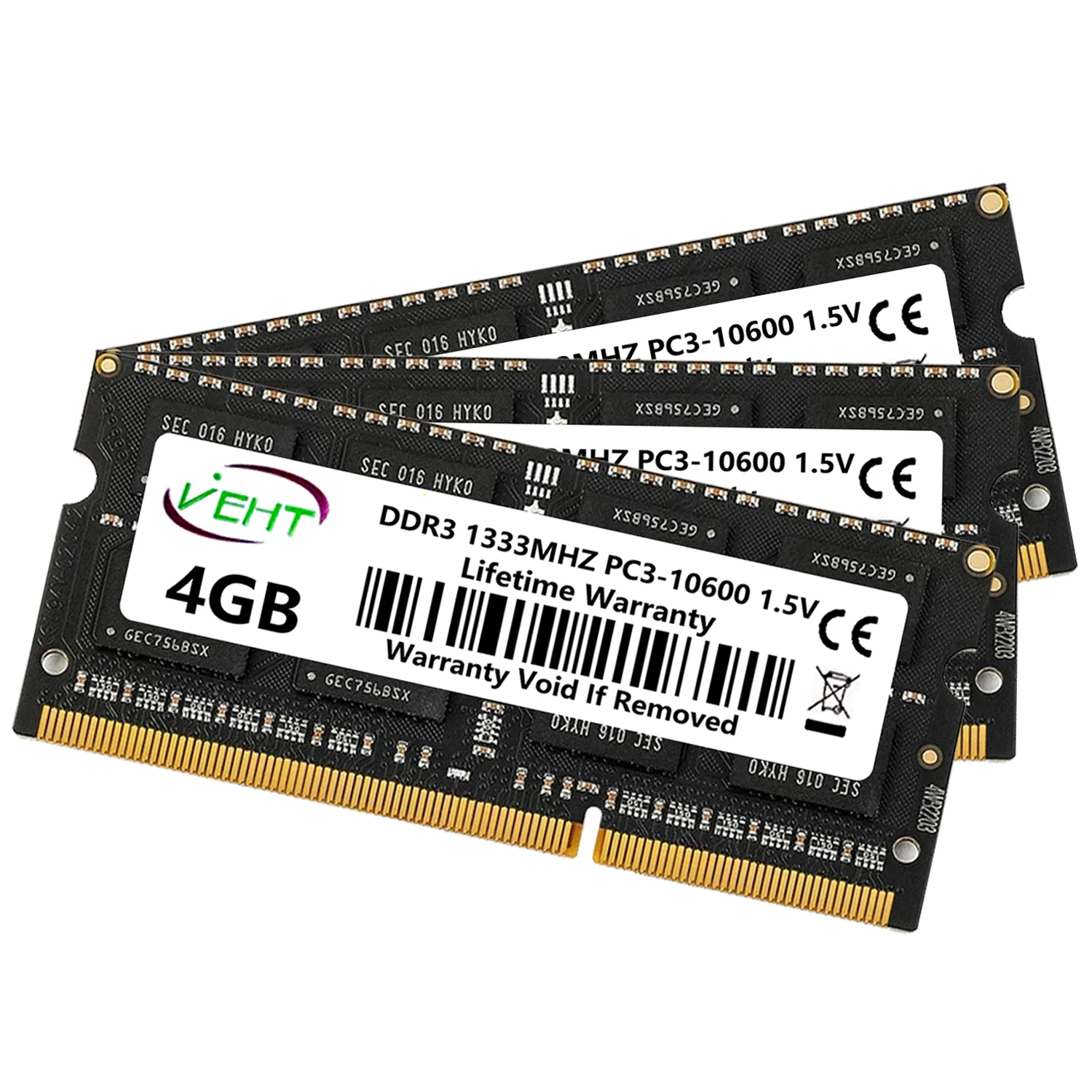 Veht Ddr3 Ddr3L Laptop Memory RAM 2Gb 4Gb 8Gb Sodimm 10