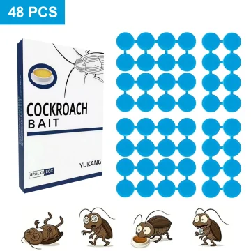 48 Pcs Roach Bait Killer Station Natural Insect Repellent 1