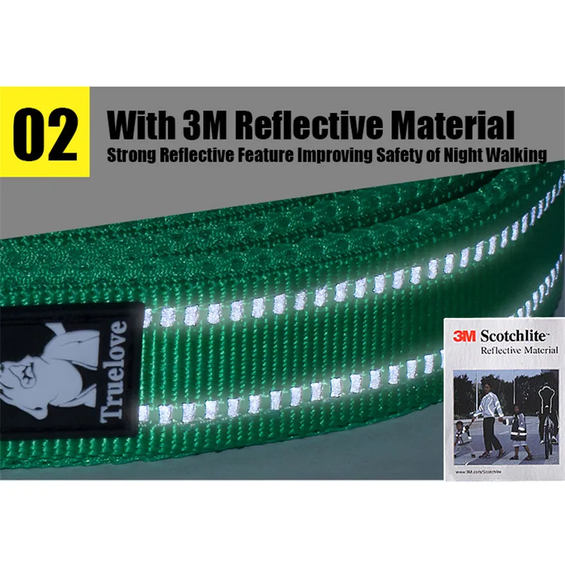 Truelove Soft Pet Leash Reflective Nylon Mesh Padded Puppy 3 | PricZone Truelove Soft Pet Leash Reflective Nylon Mesh Padded Puppy 3 | PricZone