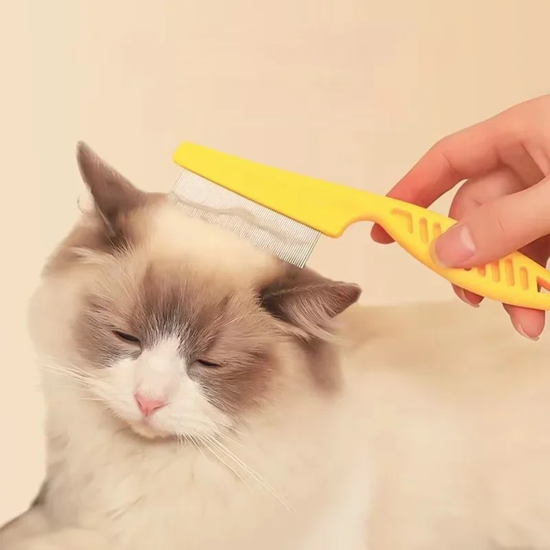 1/2Pc Pet Hair Shedding Comb Stainless Steel Flea for Cat 9