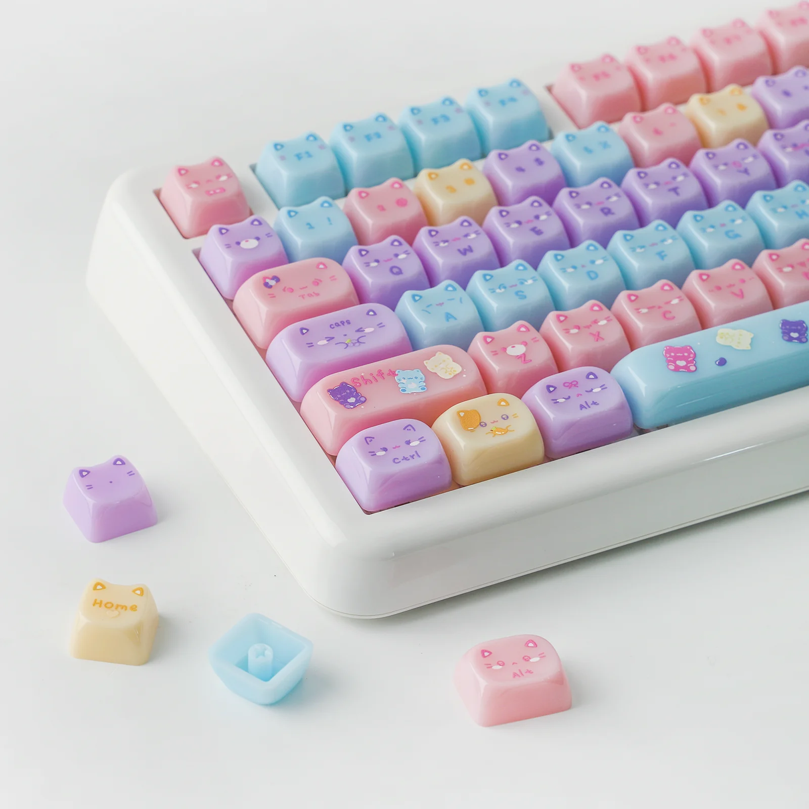 Meow Pudding 134 Mao Profile PC Keycap Set 9