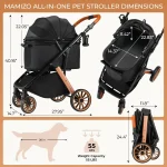 Foldable Pet Stroller for Medium Dog Cat Travel Carrier 2 | PricZone Foldable Pet Stroller for Medium Dog Cat Travel Carrier 2 | PricZone