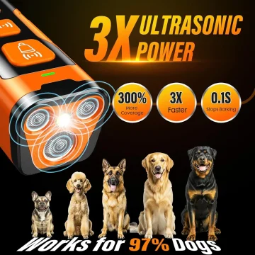 Rechargeable Ultrasonic Dog Barking Control Device 6 2