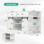 75 Gallon Aquarium Stand with LED Light Power Outlets 55 75 4 | PricZone