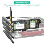 M2 3G4G WiFi Card to PCIe x1 Adapter 6 | PricZone