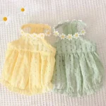 Breathable Cat Floral Skirt Mini Dog Dress 1 | PricZone