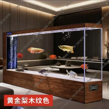 Ultra-White Glass Fish Tank Living Room Goldfish Screen 1