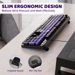 Cute Retro Round Aesthetic Typewriter Keyboard Mouse Set 7 | PricZone Cute Retro Round Aesthetic Typewriter Keyboard Mouse Set 7 | PricZone