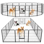 Jhk 16 Panels Dog Playpen Pet Fence Metal 24 Inch To 32 1 | PricZone Jhk 16 Panels Dog Playpen Pet Fence Metal 24 Inch To 32 1 | PricZone