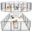 Jhk 16 Panels Dog Playpen Pet Fence Metal 24 Inch To 32
