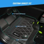 Nilight Tpe Floor Mats for Chevy Silverado GMC Sierra 1500 2 | PricZone