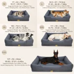 Large Orthopedic Dog Bed Pet Sofa with Bolster Sides 6 | PricZone