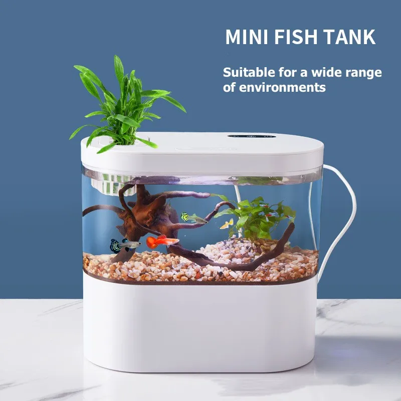Desktop Aquarium Fish Tank with Biochemical Filtration 1 | PricZone Desktop Aquarium Fish Tank with Biochemical Filtration 1 | PricZone