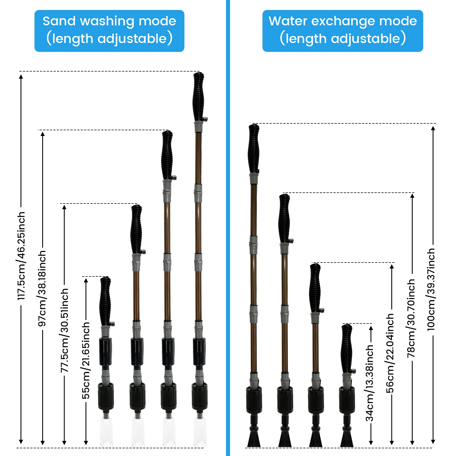 6 In 1 Aquarium Gravel Cleaner Tool Strong Suction Electric 3 | PricZone 6 In 1 Aquarium Gravel Cleaner Tool Strong Suction Electric 3 | PricZone