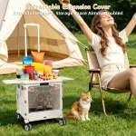 2In1 Foldable Shopping Cart Rolling Pet Carrier 55L 1 | PricZone 2 In 1 Foldable Shopping Cart Rolling Pet Carrier 55L 1 | PricZone