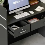 Salon Reception Desk with Drawers and Storage Shelves 4 | PricZone